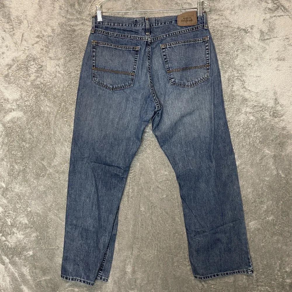 Wrangler Originals Men Cowboy Western Relaxed Boot Medium Wash Denim Jean 30x30*
